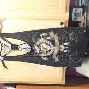 Harley Davidson Tank w/lace back 1XL